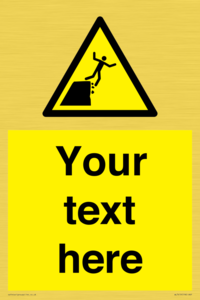 Custom Warning unstable cliff edge